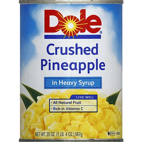 Dole Pineapple Crushed Oz Buehler S