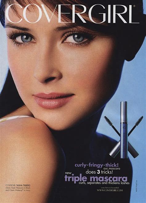 Tasha Tilberg For Cover Girl Covergirl Vintage Makeup Ads Mascara