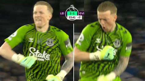 Jordan Pickford Produces Hilarious Celebration After Pulling Off