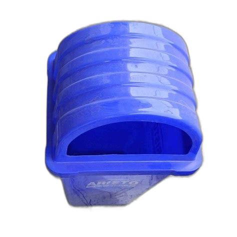 Blue Standing Aristo Square Dome Garbage Waste Dustbin For Outdoor At