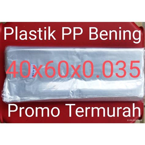 Jual Kantong Plastik PP Bening Besar 40x60x0 035 Kiloan 1 KG