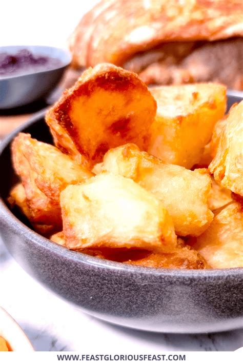 Crispy Air Fried Roast Potatoes Parboiled Feast Glorious Feast