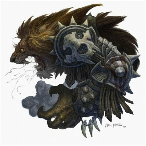 Armored Lion Character Art Concept Art Characters Creature Art