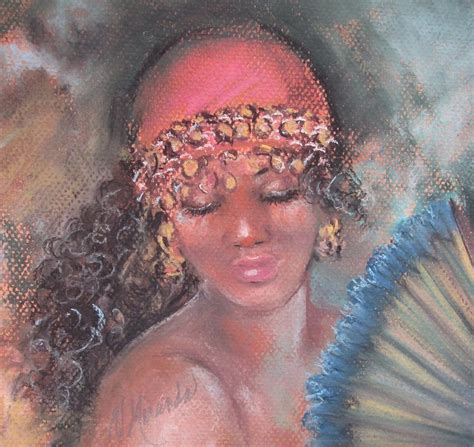 African Beauty Pastel By Virginia Miranda Fine Art America