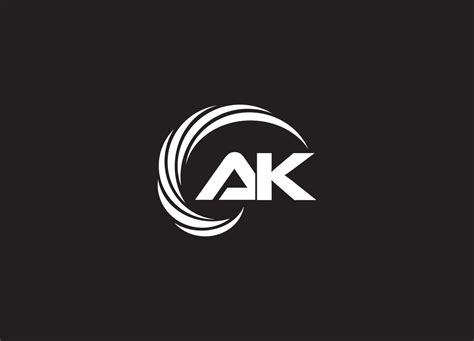 AK Creative and Minimalist Letter Logo Design 23367295 Vector Art at Vecteezy