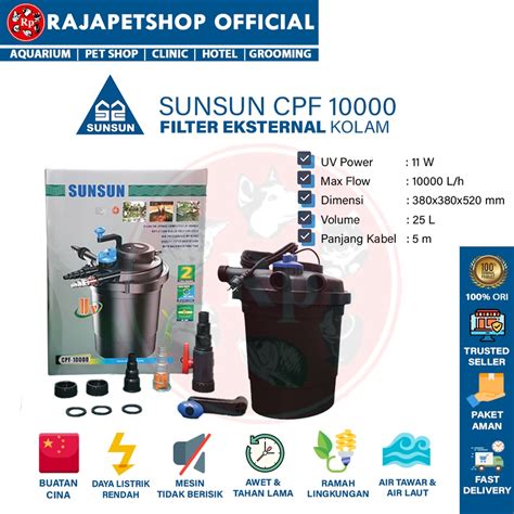 Jual EXTERNAL FILTER SUNSUN CPF 10000 CANISTER FILTER EKSTERNAL