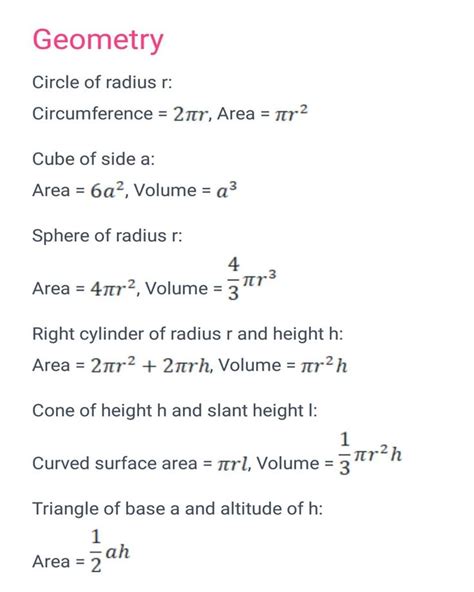 Physics Formula Physics Formula En Instagram Geometry Formula