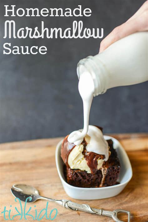 Homemade Marshmallow Sauce Ice Cream Topping Recipe