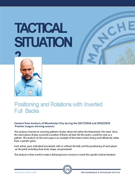 Pep Guardiola Attacking Tactics Positioning and Rotations With Inverted ...