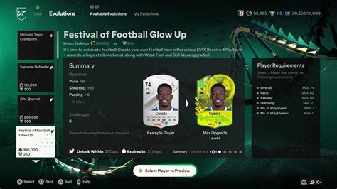 Ea Fc Festival Of Football Glow Up Evolution Guide Best Players To