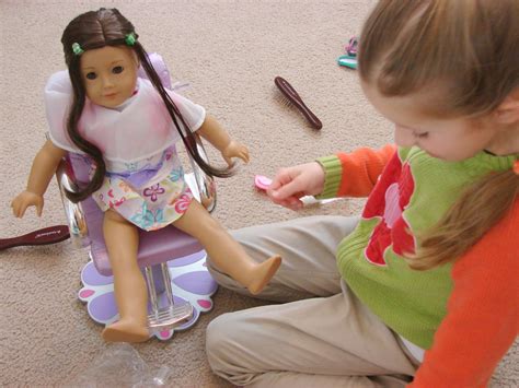 American Girl Doll Play: Doll Play - Hair Styling