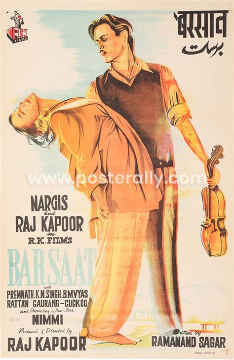 Buy Barsaat 1949 Original Bollywood Movie Poster Posterally Studio