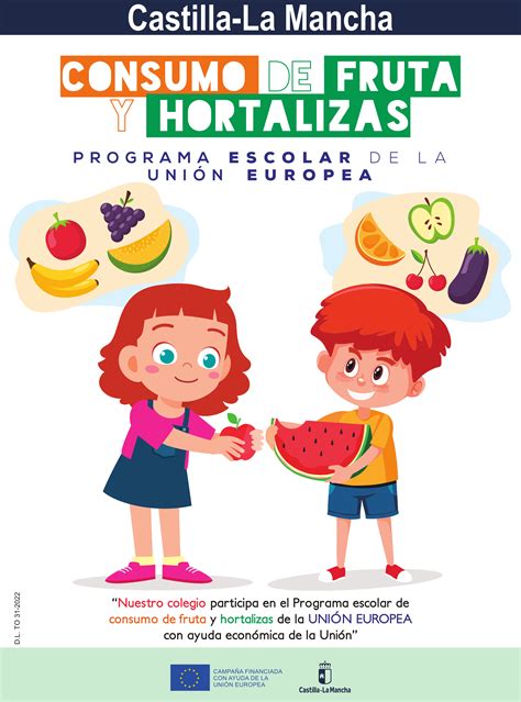 Carteler A Frutas Y Verduras Programa De Consumo De Frutas Verduras