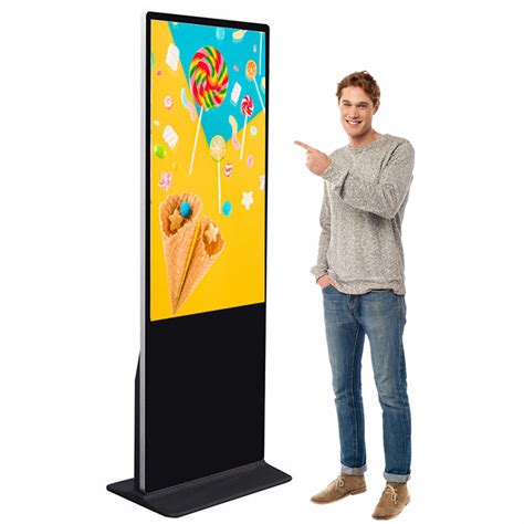 Vertical Ad Player Information Floor Standing Signage K Totem