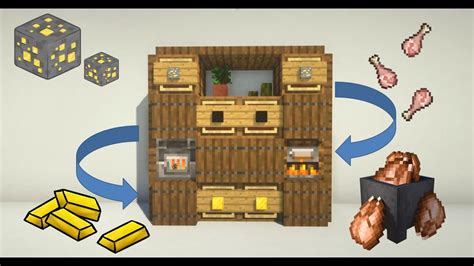 Minecraft How To Build An Easy Auto Smelter Tutorial YouTube