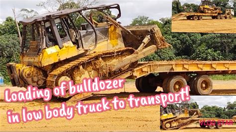 How To Load A Bulldozer In Low Body Truck To Transport It From One