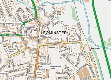 Leominster Street Map 2021