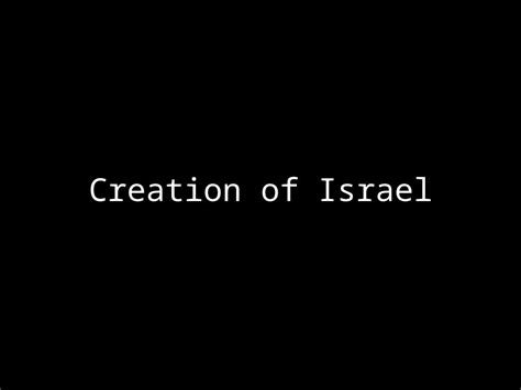 Ppt Creation Of Israel Dokumentips