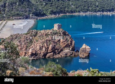 Porto Ota Corsica France Stock Photo Alamy
