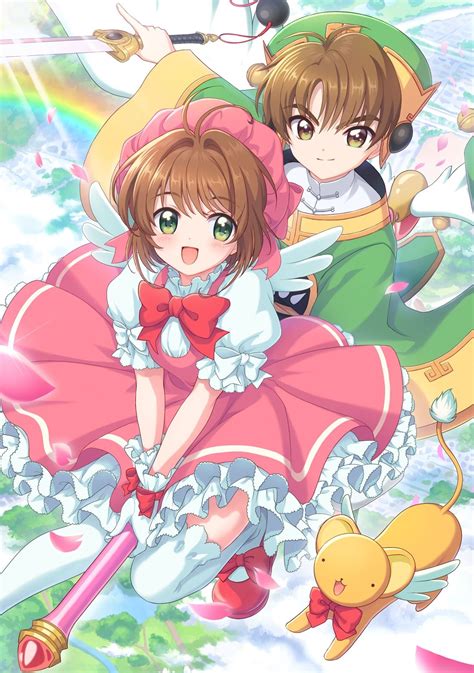 Sakura Kinomoto Shaoran Li Y Kero Cardcaptor Sakura Sakura And