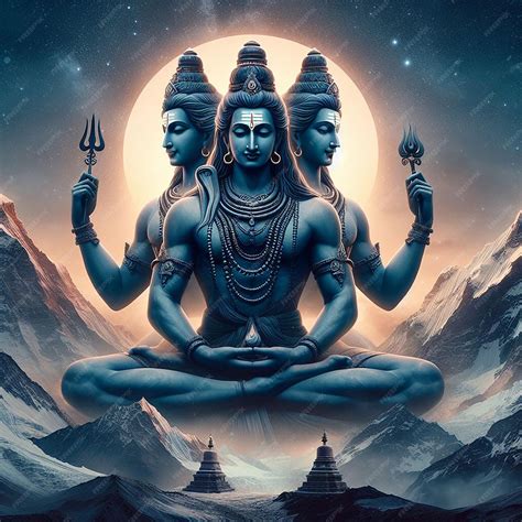 Premium Ai Image Lord Shiva 3d Wallpaper Banner Mahadev Ai Generated