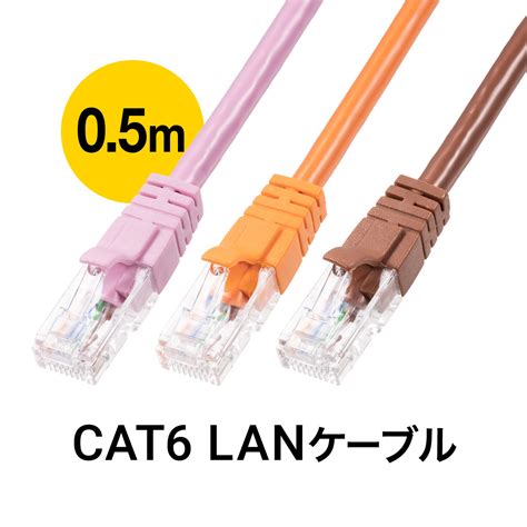 【楽天市場】lanケーブル 50cm Cat6 より線 ストレート：サンワダイレクト楽天市場店