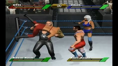 WWE Wrestlemania X8 NINTENDO GAMECUBE CAWs Vs Angle And Nash YouTube