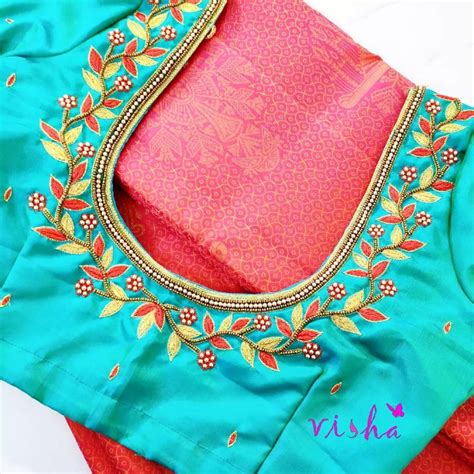 Simple Embroidery Designs For Blouse