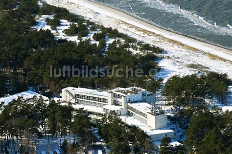 Dierhagen Aus Der Vogelperspektive Winterluftbild Gebäudekomplex Der