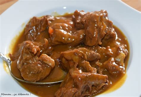 Mijoté de boeuf au sirop d érable Maman ça déborde