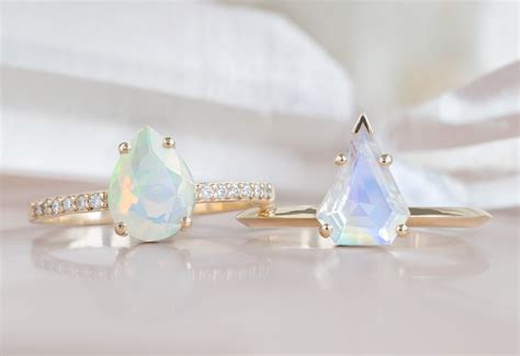 Opal Moonstone Engagement Ring Deals Bellvalefarms