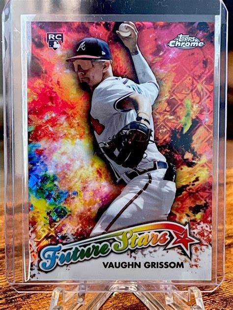 2023 Topps Chrome Logofractor Edition Vaughn Grissom Future Stars RC