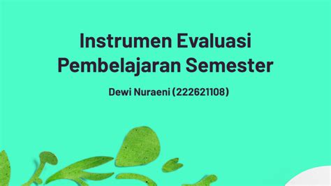 Evaluasi Pembelajaran By Dewi Nuraeni Sakinah On Prezi