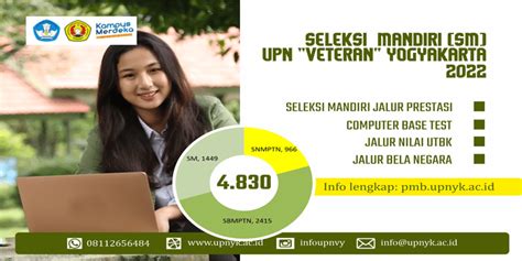 Pengumuman Seleksi Jalur Mandiri Upn Veteran Yogyakarta Hari Ini Cek