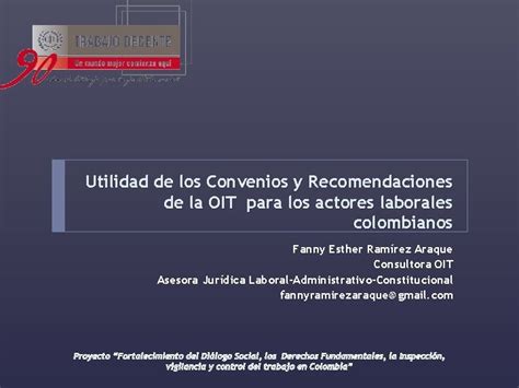 Utilidad De Los Convenios Y Recomendaciones De La