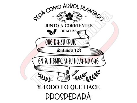 Salmos 1 3 SVG PNG Pdf Spanish Psalm SVG Spanish Religious