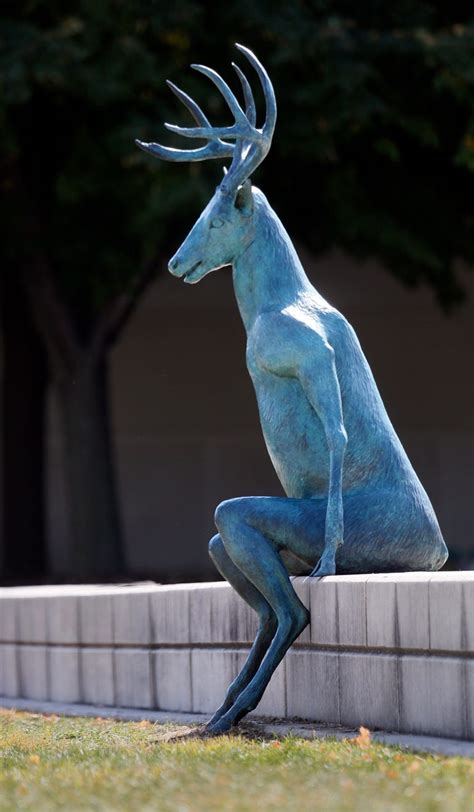 Photos The Story Behind The Deer Sculptures By The Scioto River