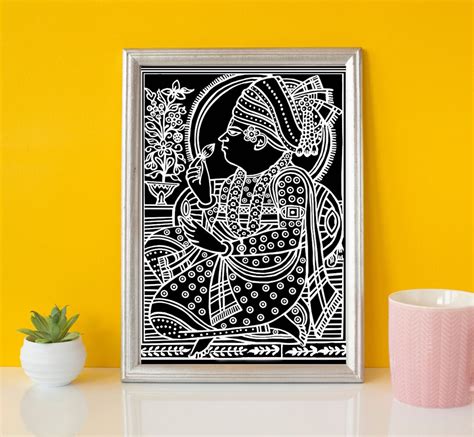 Line Drawing Of Sitting Lord Swaminarayan Digital Download For Print