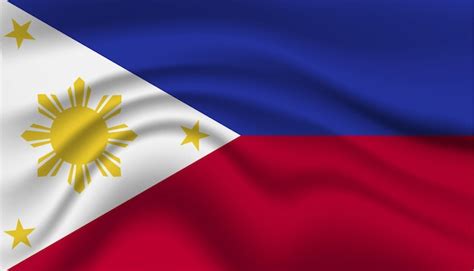 Premium Photo Close Up Philippines National Flag Waving Realistic