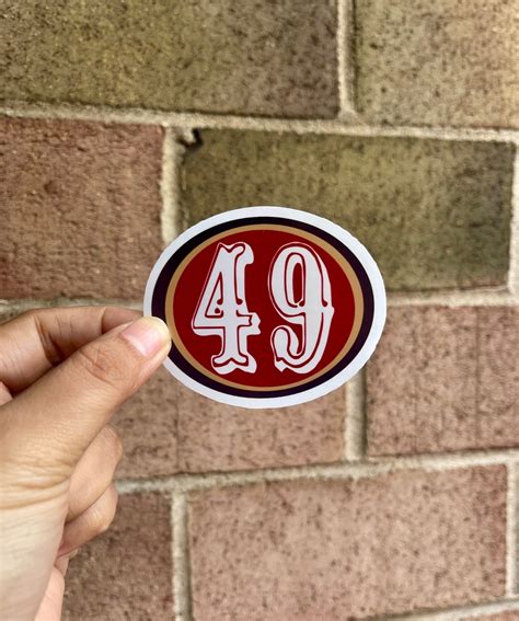 San Francisco 49ers Vinyl Stickers - Etsy