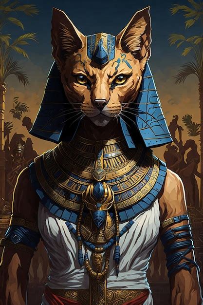 Premium Ai Image Egyptian Cat Goddess Bastet