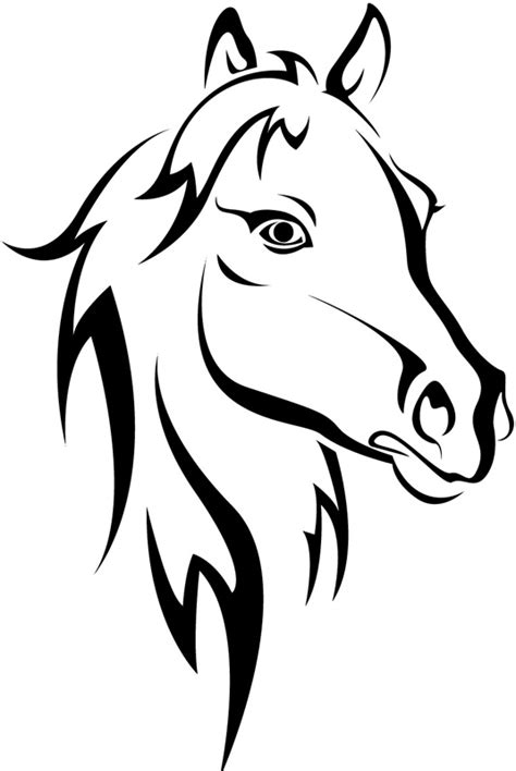 Horse Head Outline - ClipArt Best