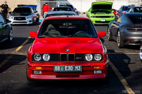 Front Of Red E30 BMW M3 In Chicago BenLevy