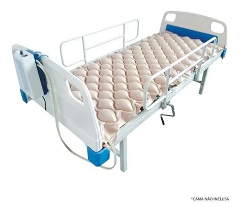 Colchão Pneumático Hospitalar Air Plus Superior Casca De Ovo Cor Nude Voltagem Da Bomba De Ar