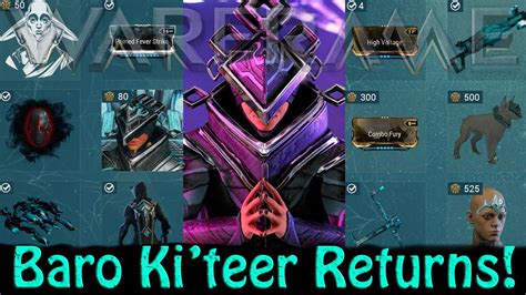 Warframe Baro Ki Teer Returns 2nd June 2023 YouTube