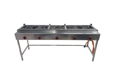 Kompor Sambal Bakar 5 Burner High Pressure Add On Griddle Flat REVON