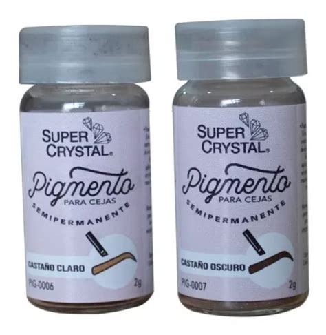 Pigmento Semi Permanente Casta O Oscuro Cejas Super Crystal En Venta En