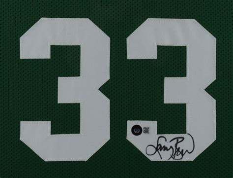 Larry Bird Signed 35x43 Custom Framed Jersey Display Beckett