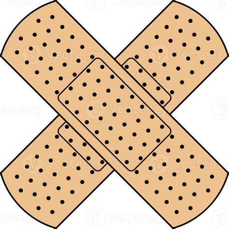 Korsad Självhäftande Bandage Png Illustration 8513371 Png