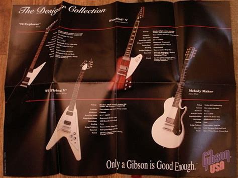 1993 Gibson Poster Style Catalogs Chriss Guitars